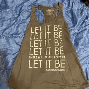 Gray Graphic Tank Top